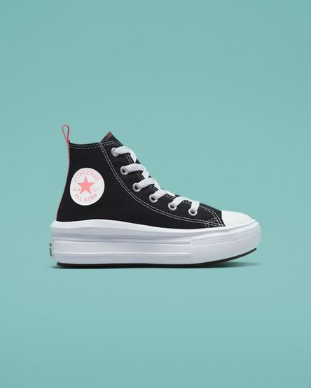 Topanky Na Platforme Converse Chuck Taylor All Star Move Vysoke Dievcenske Čierne Ruzove Biele | SK BGFAO7